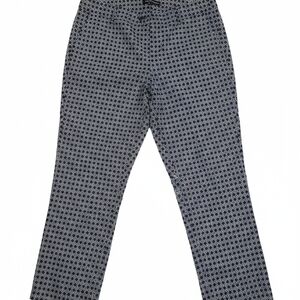 HILARY RADLEY Women's Blue and White Patterned Cropped Jeans